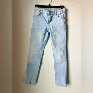 5/$25 Girls Light wash jeans with adjustable waistband
